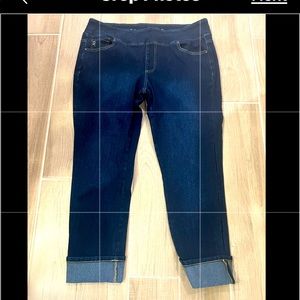 Belle by Kim Gravel Flexibelle Regular Cuffed Ankle Jeans Size 20W